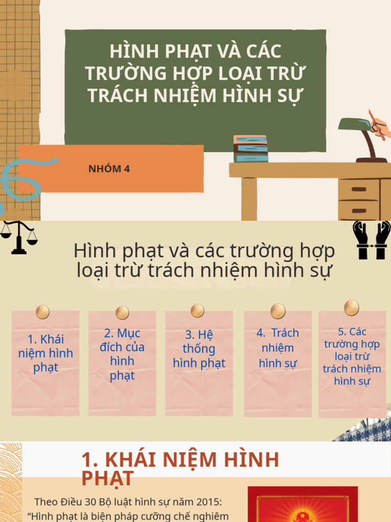 PLDC - Nhom 4 - HinhPhatVaCacTruongHopLoaiTruTrachNhiemHinhSu | PDF