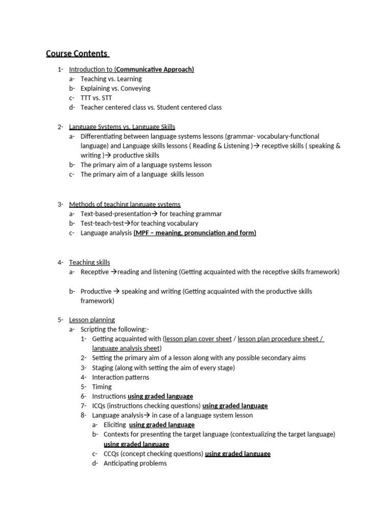 Course Outline | PDF
