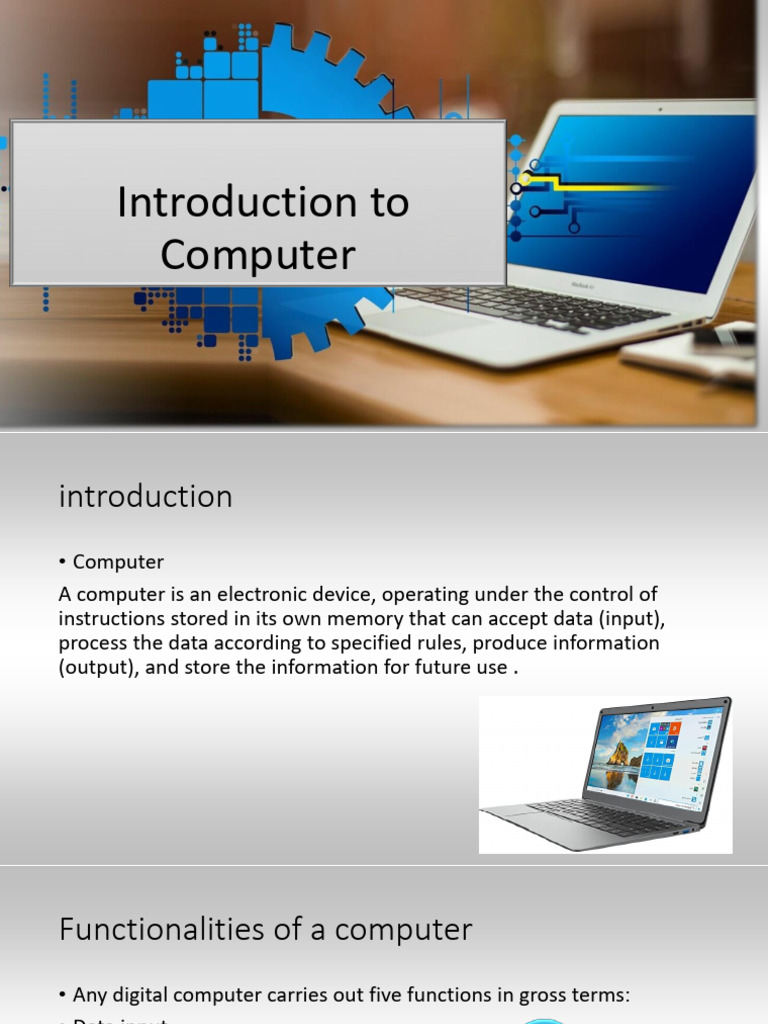 Overview of Computer Functions and Components | PDF | Computer Data ...