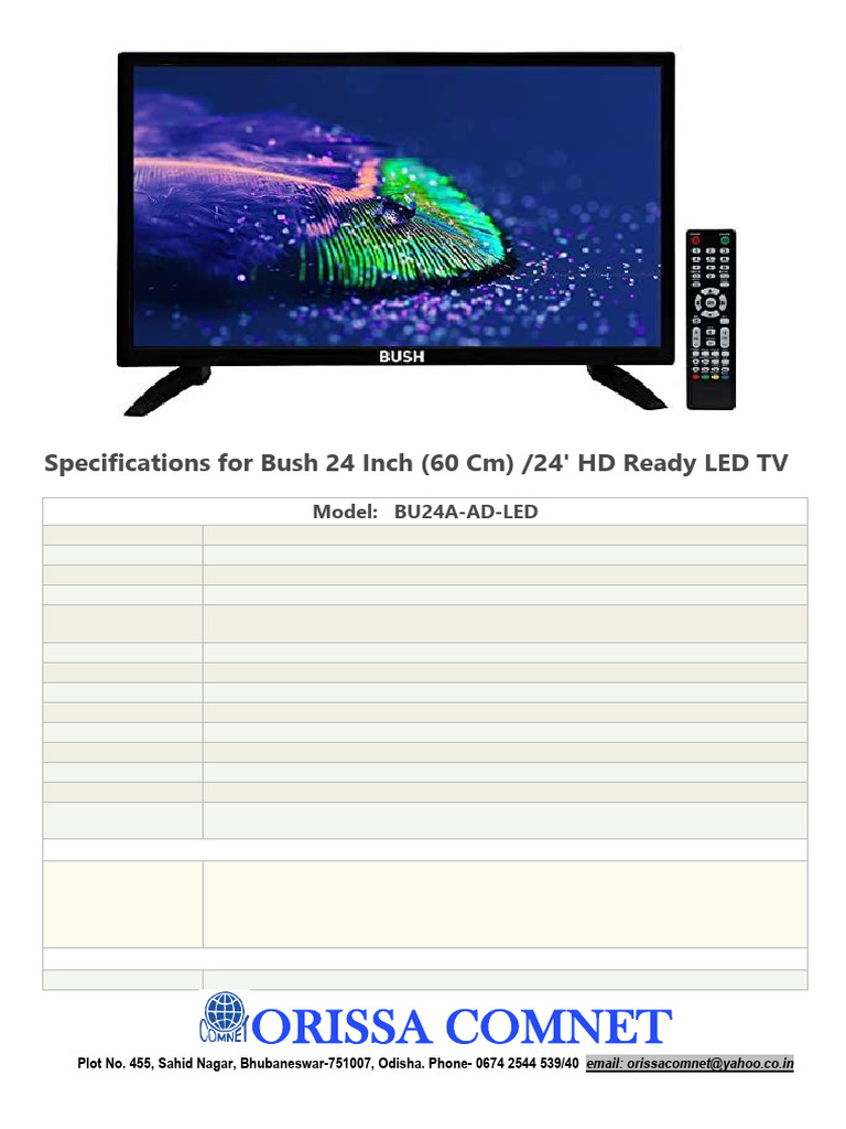 Bush TV Bu24a Ad Led 2 | PDF
