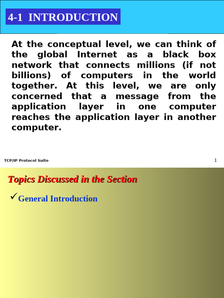 Understanding TCP/IP Protocol Suite | PDF | Computer Network | Port ...