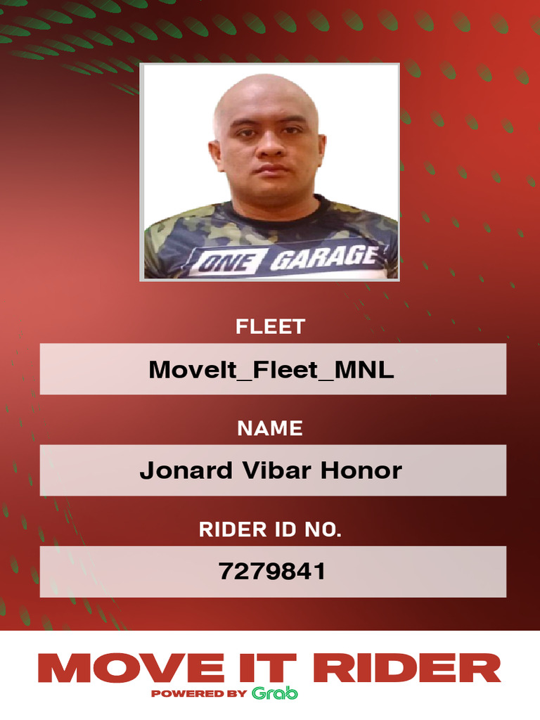 Move It Rider ID Details | PDF