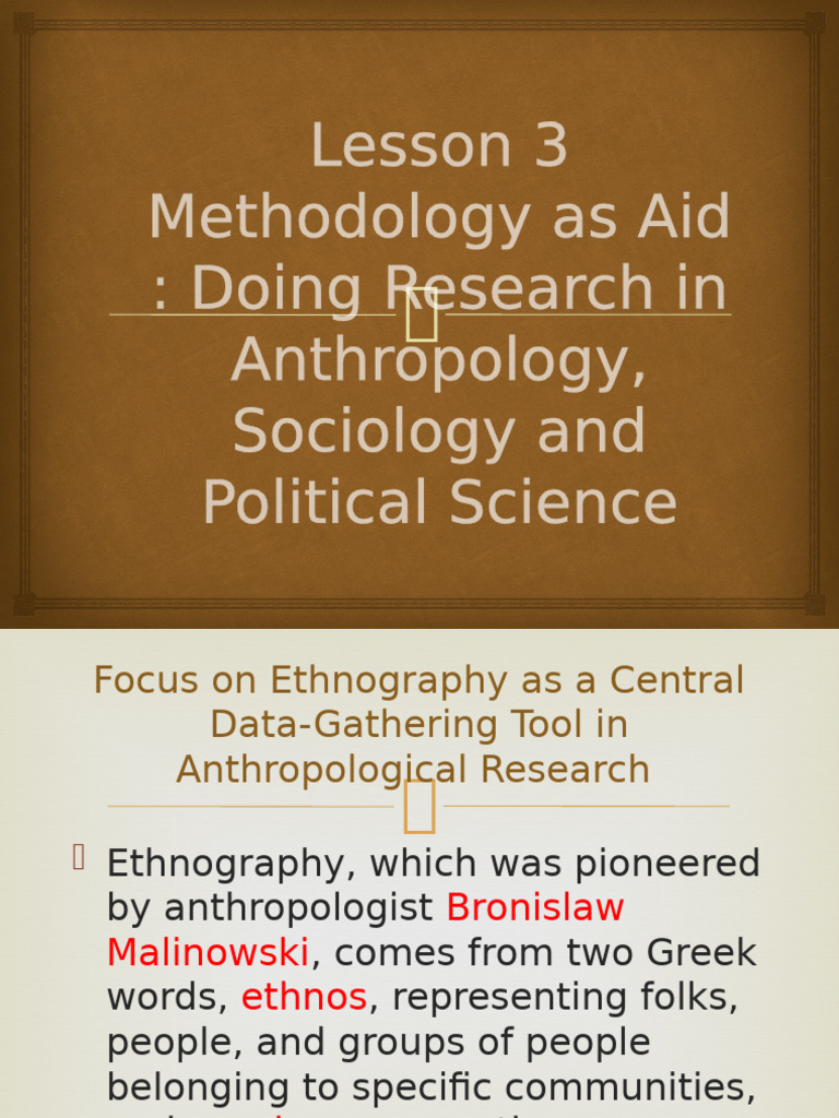 Ethnography in Social Research Methods | PDF | Ethnography | Anthropology