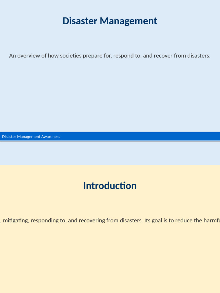 Comprehensive Guide to Disaster Management | PDF | Emergency Management ...
