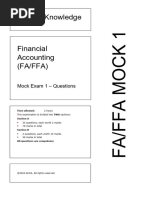 ACCA F3 Specimen Exam Paper | PDF | Accounts Payable | Debits And Credits