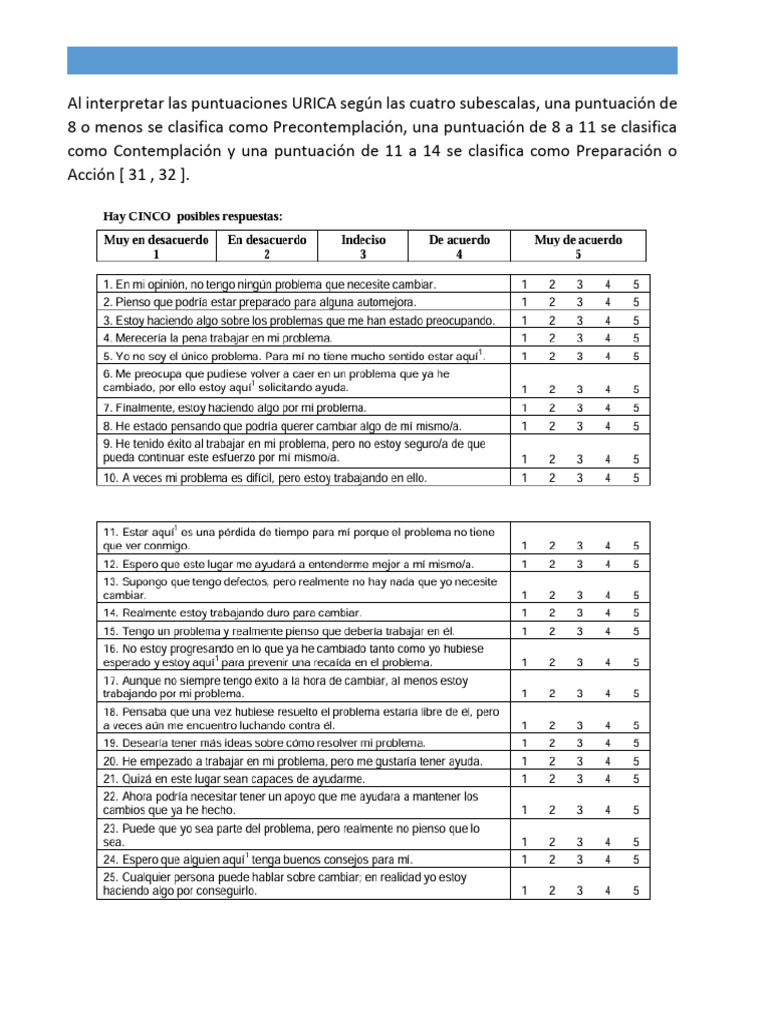 Escala Urica | PDF