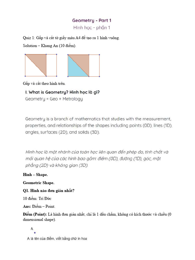 N06.1 - Geometry - Intro - Part1 - 5.9.2024 Bu I 3 | PDF