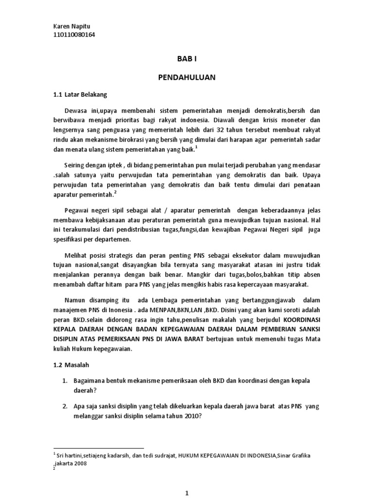 Makalah Kepegawaian