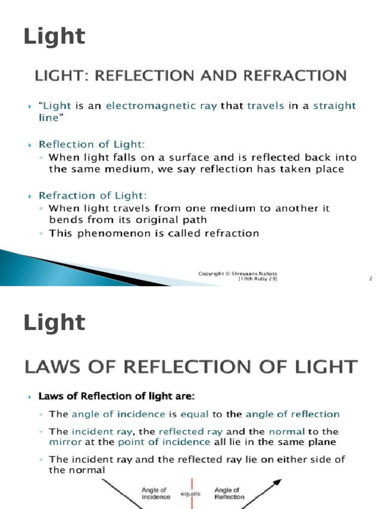 Understanding the Concept of Light | PDF
