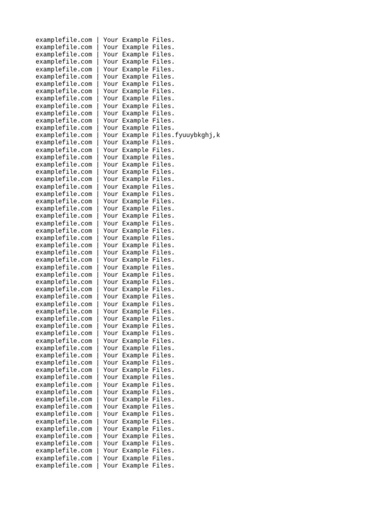 Example Files for Download | PDF