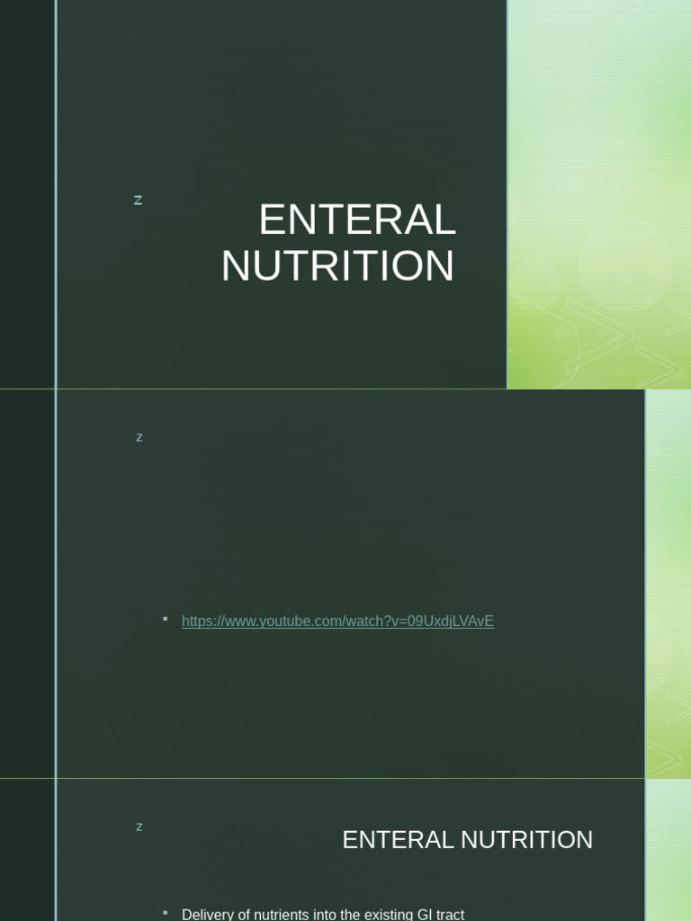 Enteral Nutrition: Guidelines and Practices | PDF | Diarrhea ...