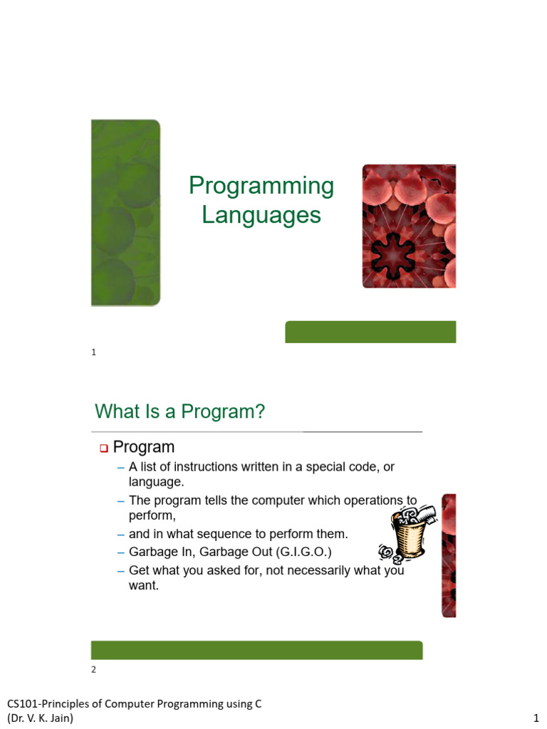 Computer Programming Basics in C | PDF | Computer Programming ...