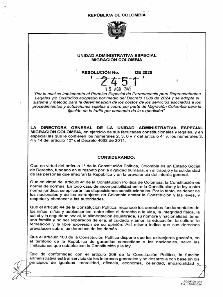 Resolucion 2451 de 2025 Pep Tutor | PDF