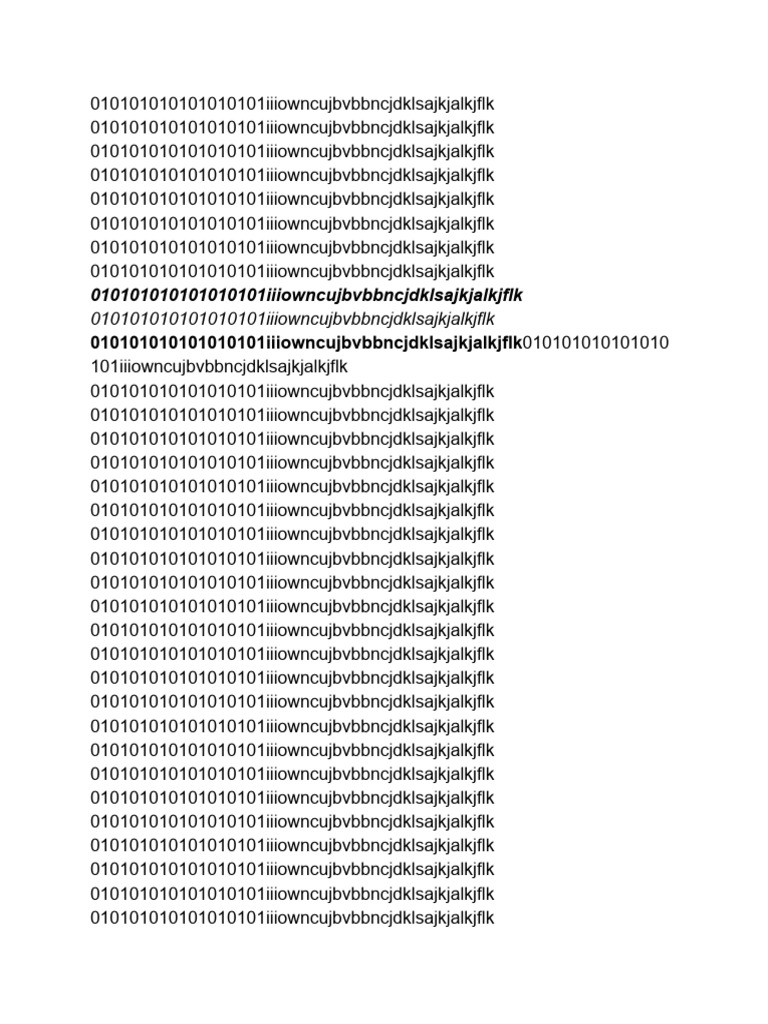 Repeated Binary Sequence Analysis | PDF
