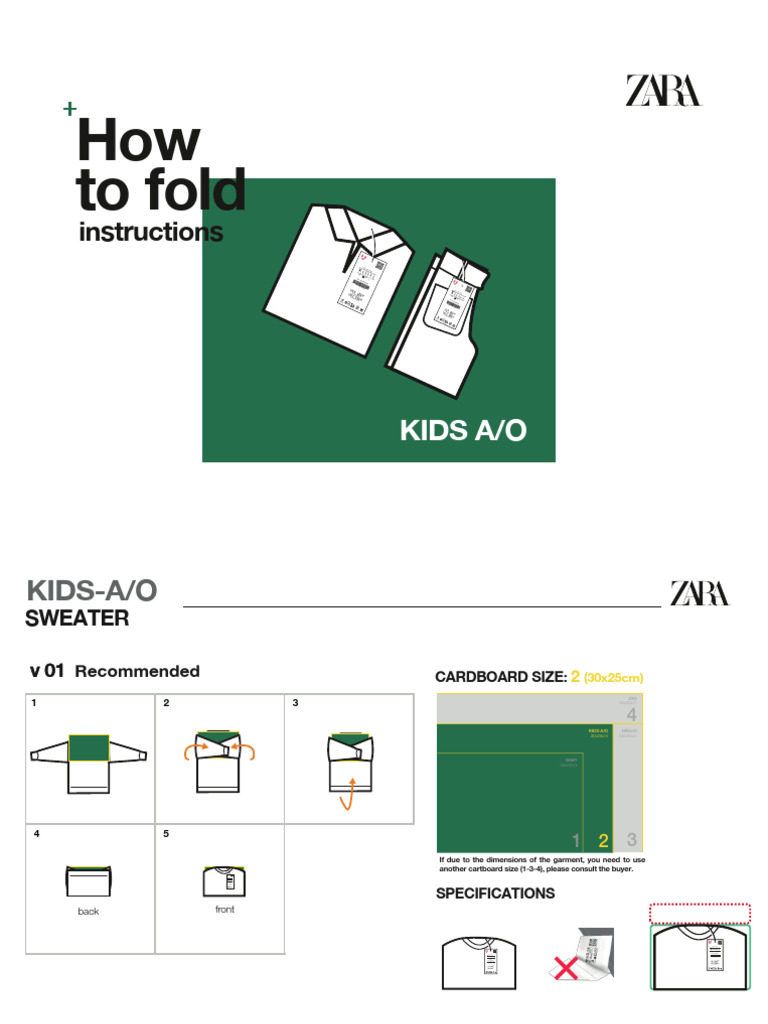 Kids' Apparel Folding Instructions | PDF