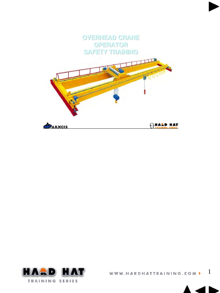Overhead Crane Safety Training Guide | PDF | Volume | Rope