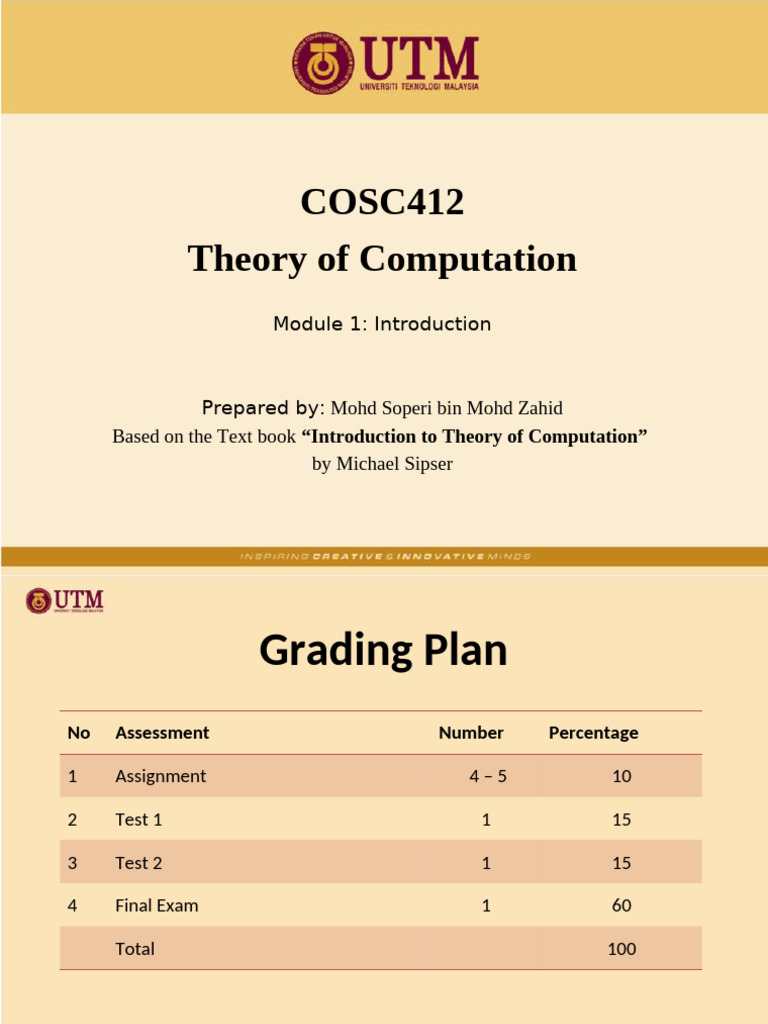 Introduction to Theory of Computation | PDF | Computational Complexity ...