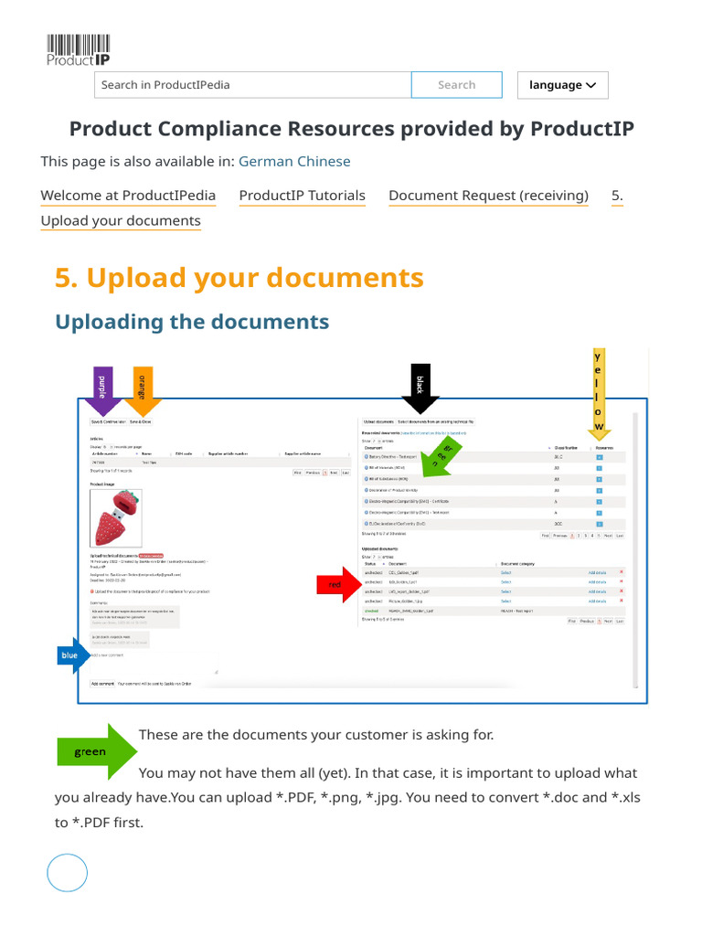 Uploading Documents for Compliance | PDF
