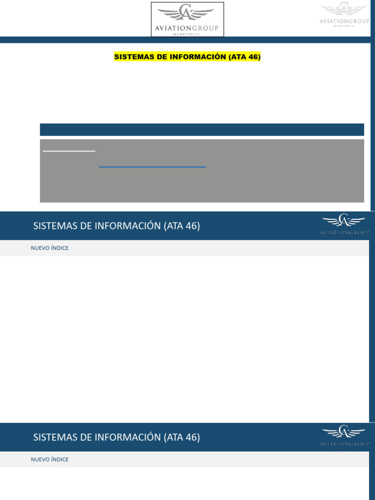 Sistemas de Información (ATA 46) | PDF | Control de tráfico aéreo ...