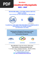 Junior Maths Olympiad 2026 Details | PDF | Mathematics