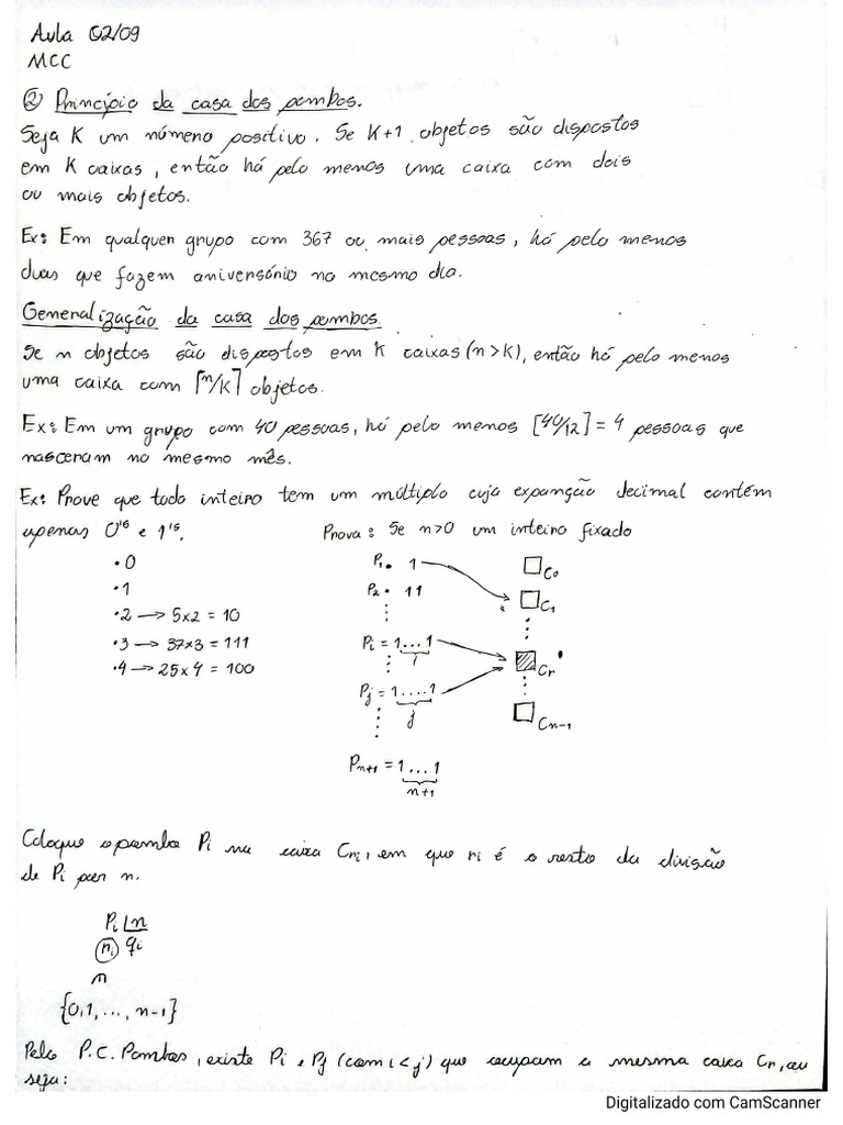 Notas de Aula MCC - 1 | PDF