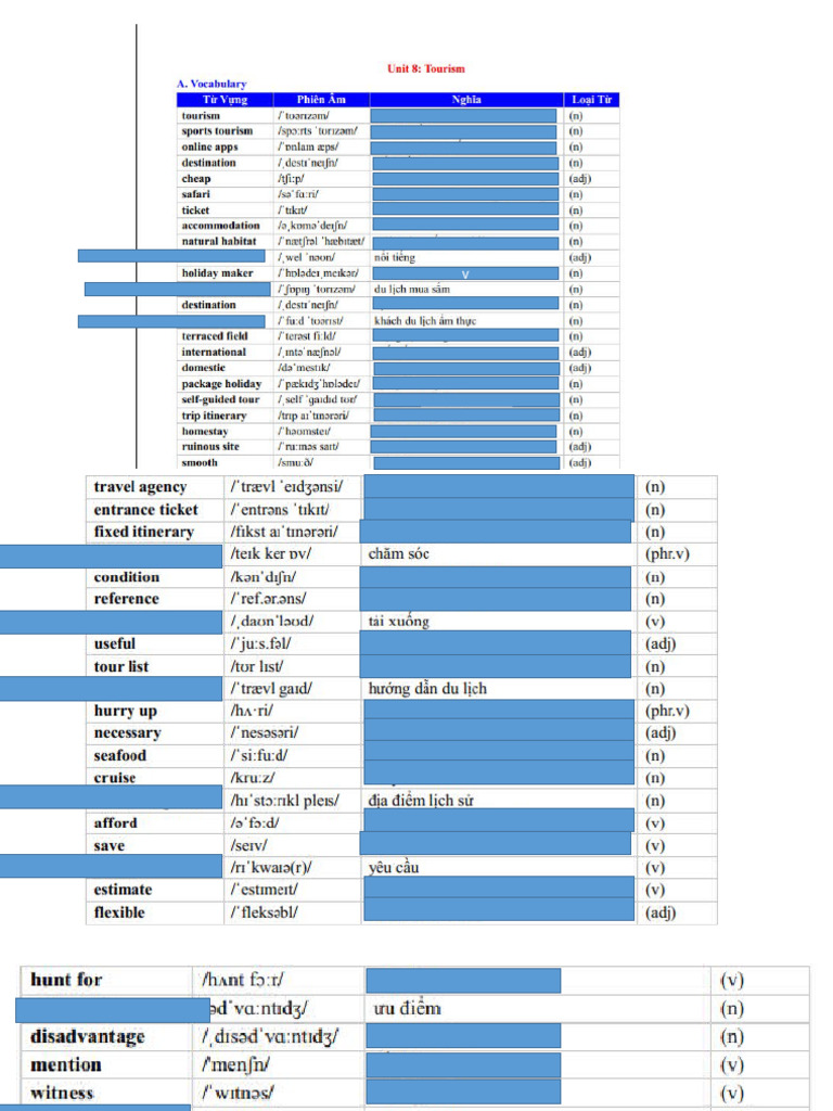 Vocabulary Unit 8 Test G9 | PDF