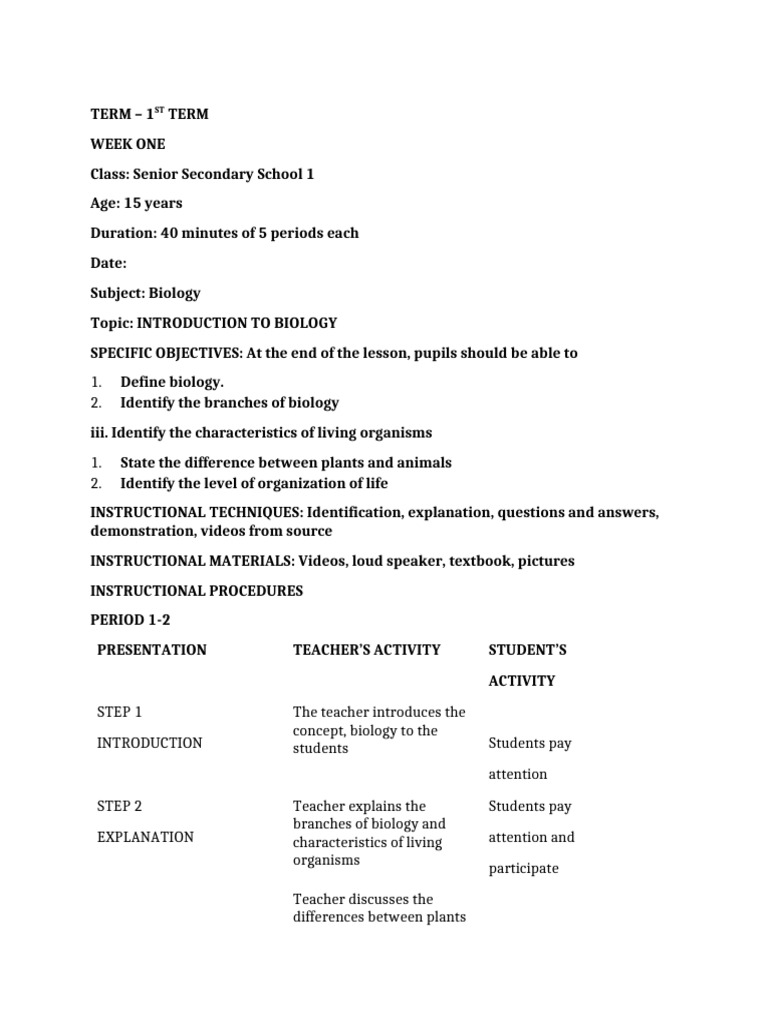 Introduction To Biology | PDF | Life | Cell (Biology)