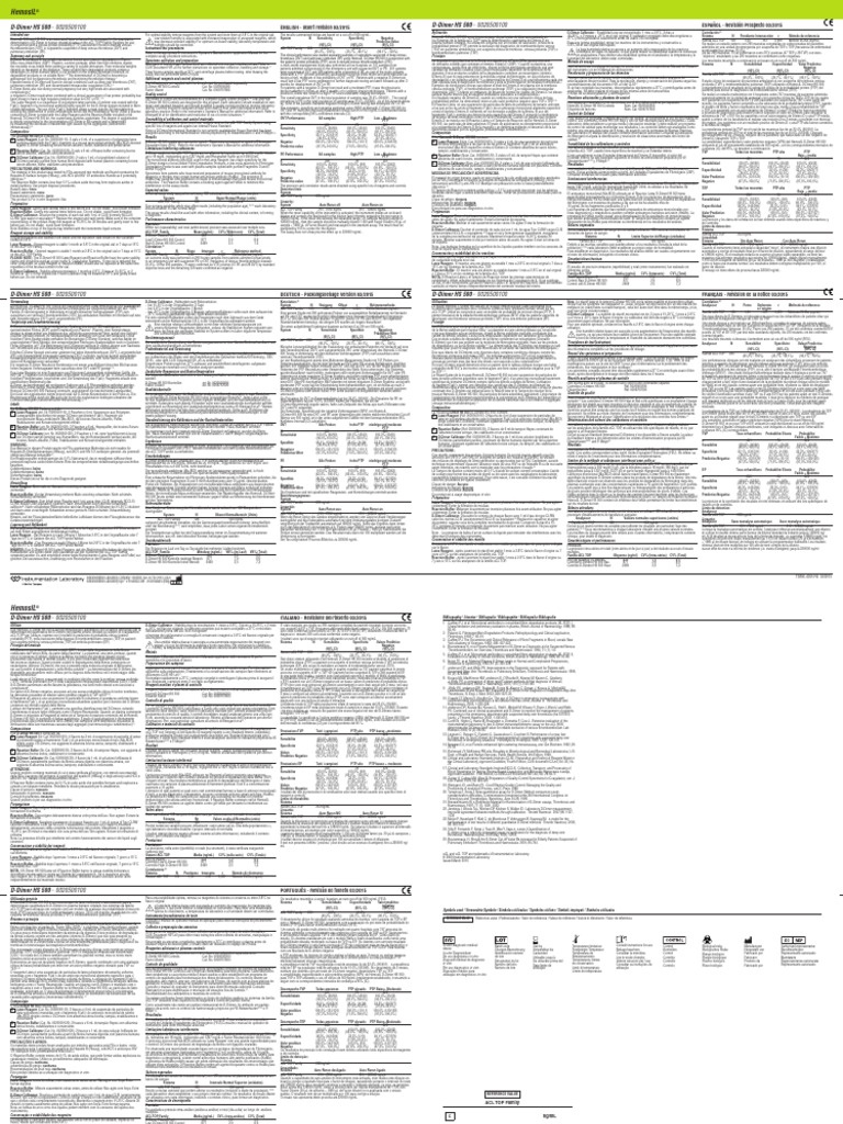 HemosIL D-Dimer HS 500: Uso y Estabilidad | PDF | Sangre | Medicina CLINICA