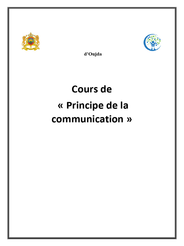 Principes de la Communication Efficace | PDF | Communication non ...