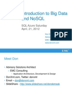 Introduction To Big Data and NoSQL