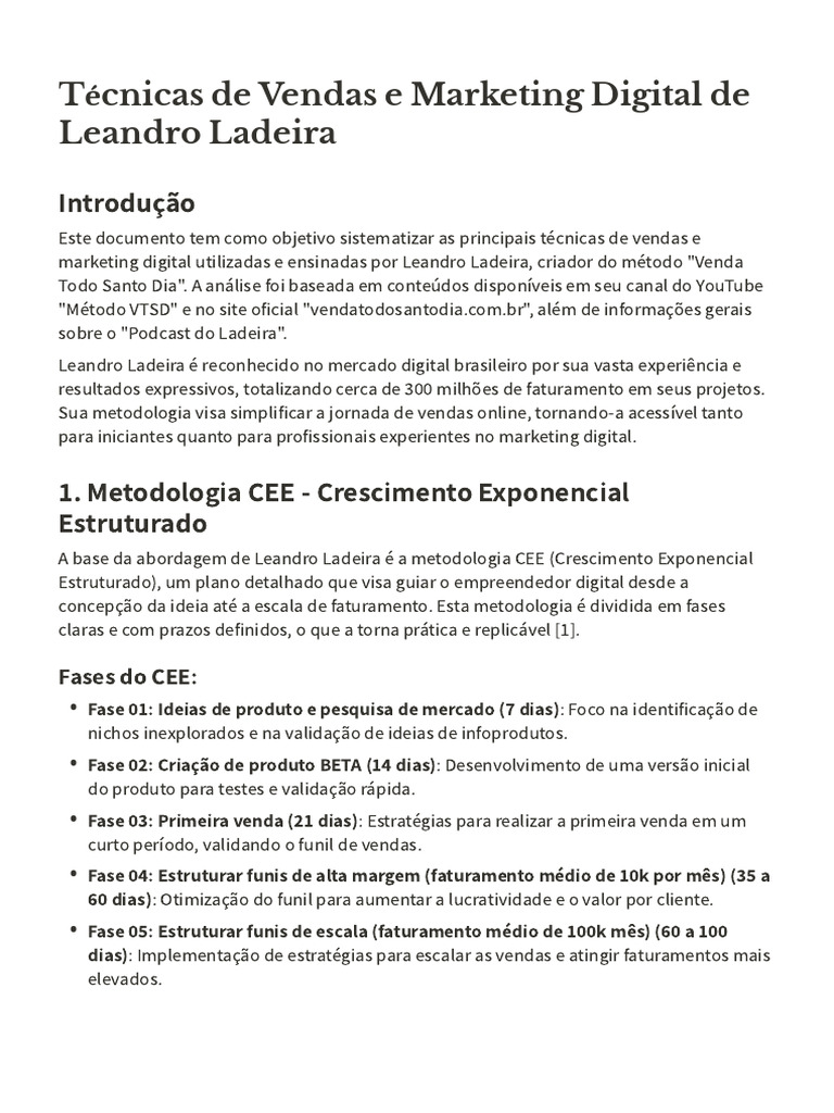 Técnicas de Vendas e Marketing Digital VTSD | PDF | Fisioterapia ...