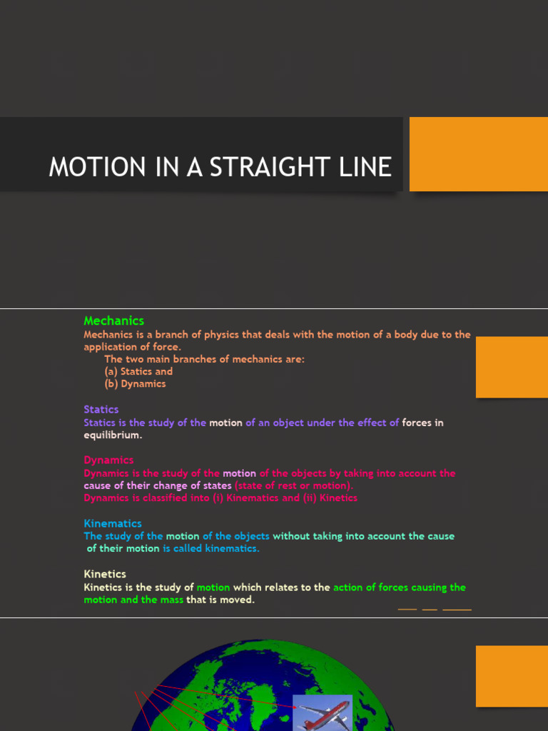 Understanding Motion in Mechanics | PDF | Speed | Velocity