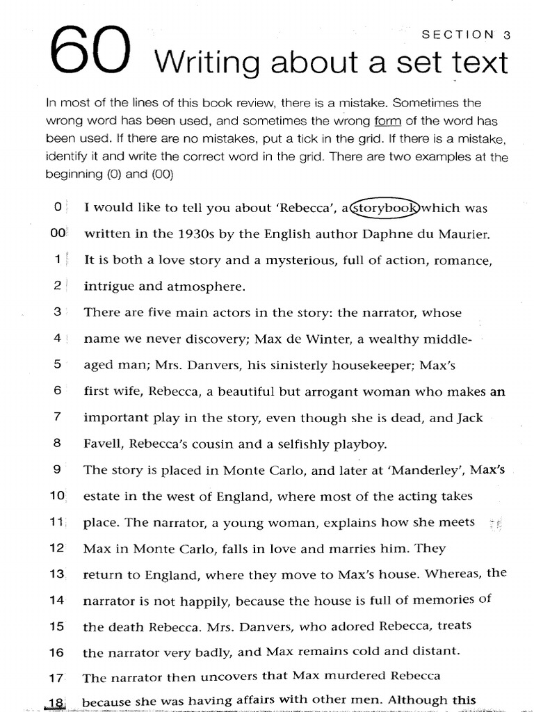 Writing About A Set Text | PDF
