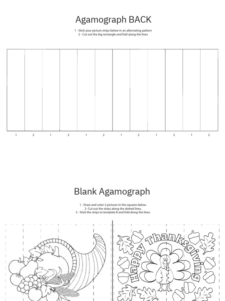 Thanksgiving Agamograph Template | PDF