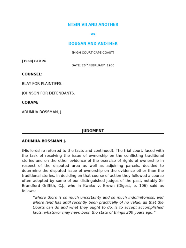 High Court Ruling on Land Ownership Dispute | PDF | Lawsuit | Estoppel