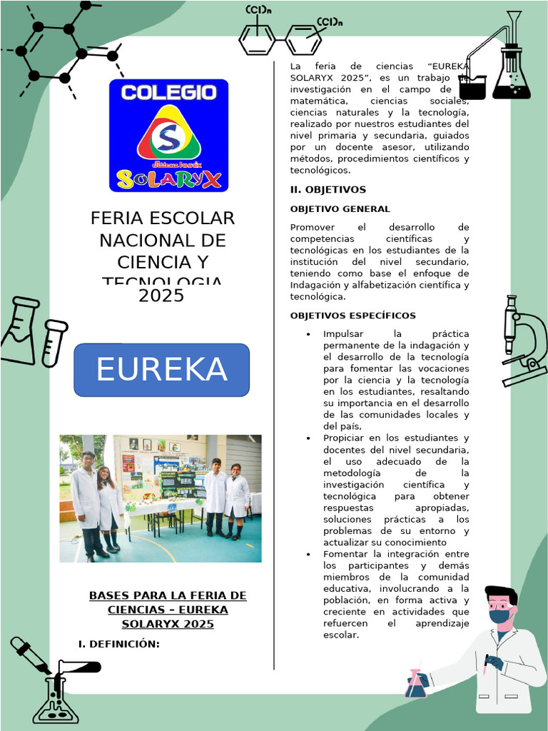 Bases Feria de Ciencias 2025 | PDF | Science | Biotecnología