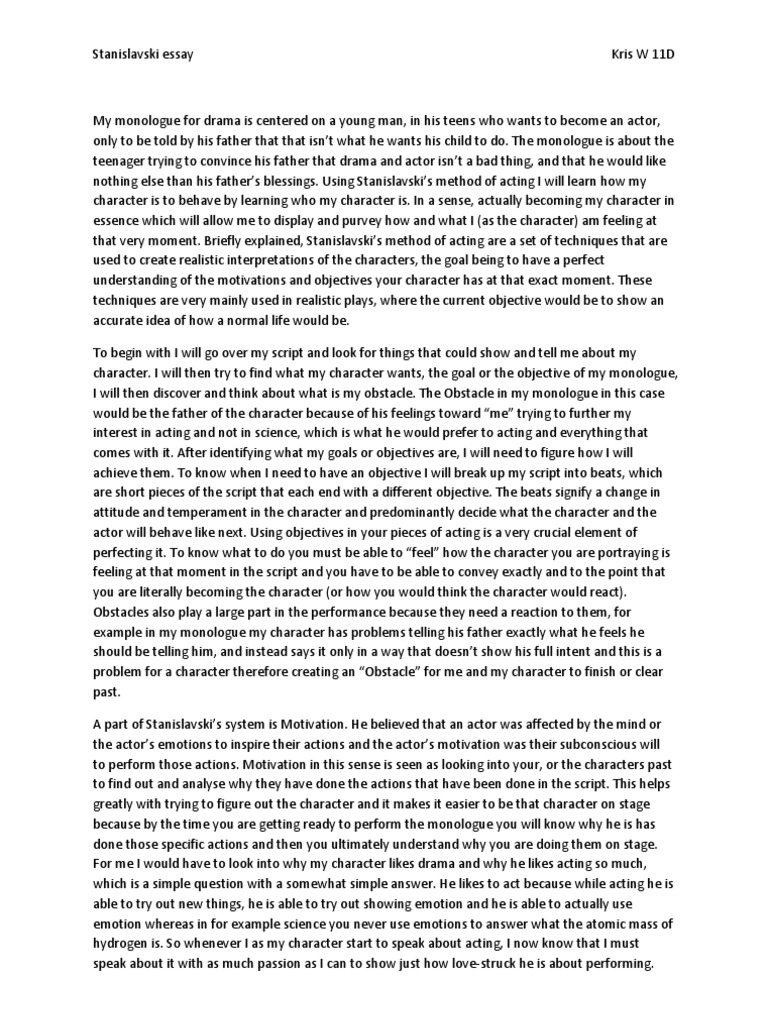 Stanislavski method image