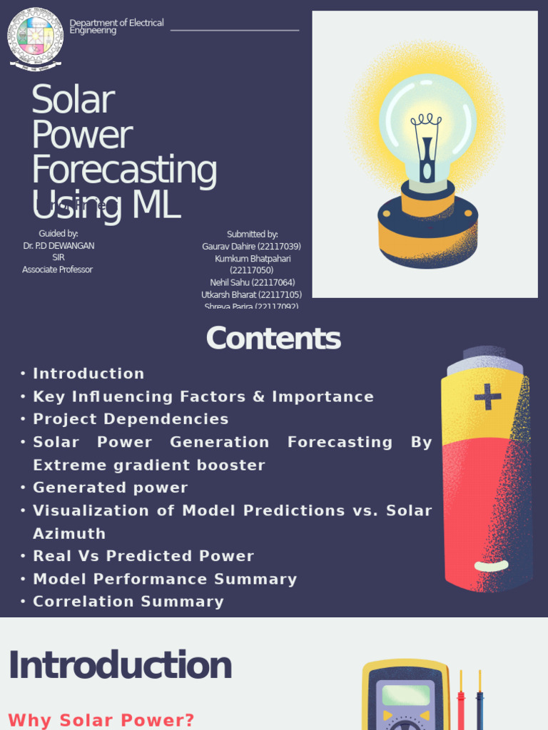 Solar Power Forecasting with XGBoost | PDF | Solar Power | Forecasting