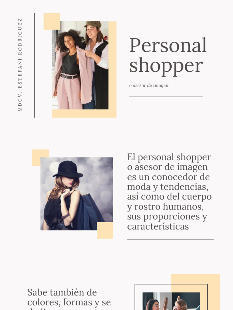 Gu a Para Personal Shopper Hombre PDF Ropa