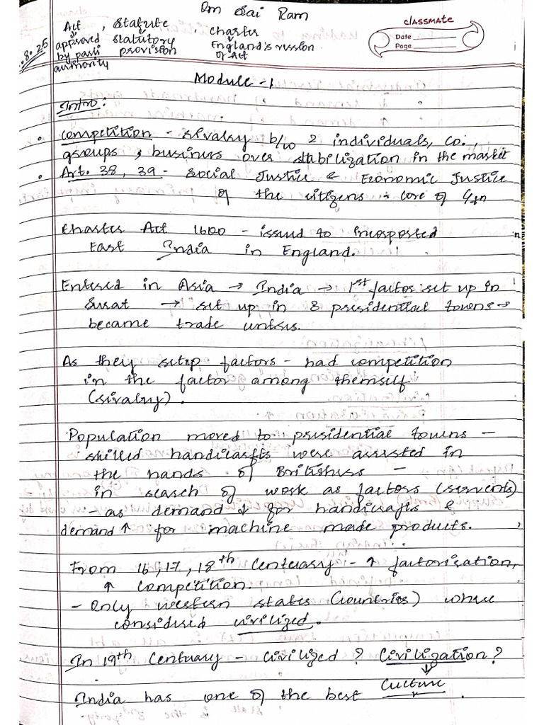 CMA M-1 Notes ? | PDF