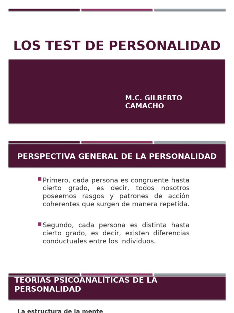 Test de Personalidad según Freud | PDF | Sigmund Freud | Psicoanálisis