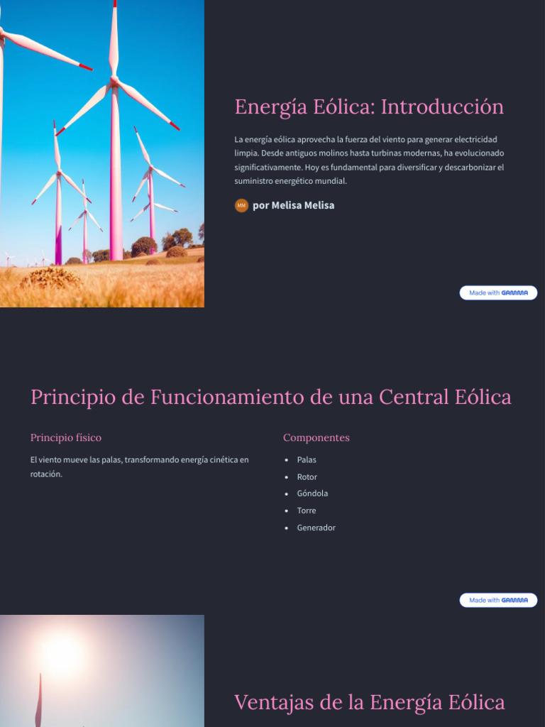 Energia Eolica Introduccion | PDF | Energía eólica | Uso eficiente de ...