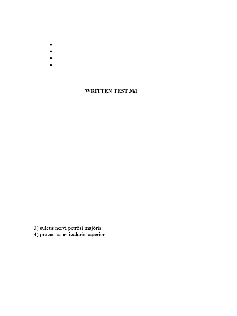 Written Test 1 (Preparation) | PDF