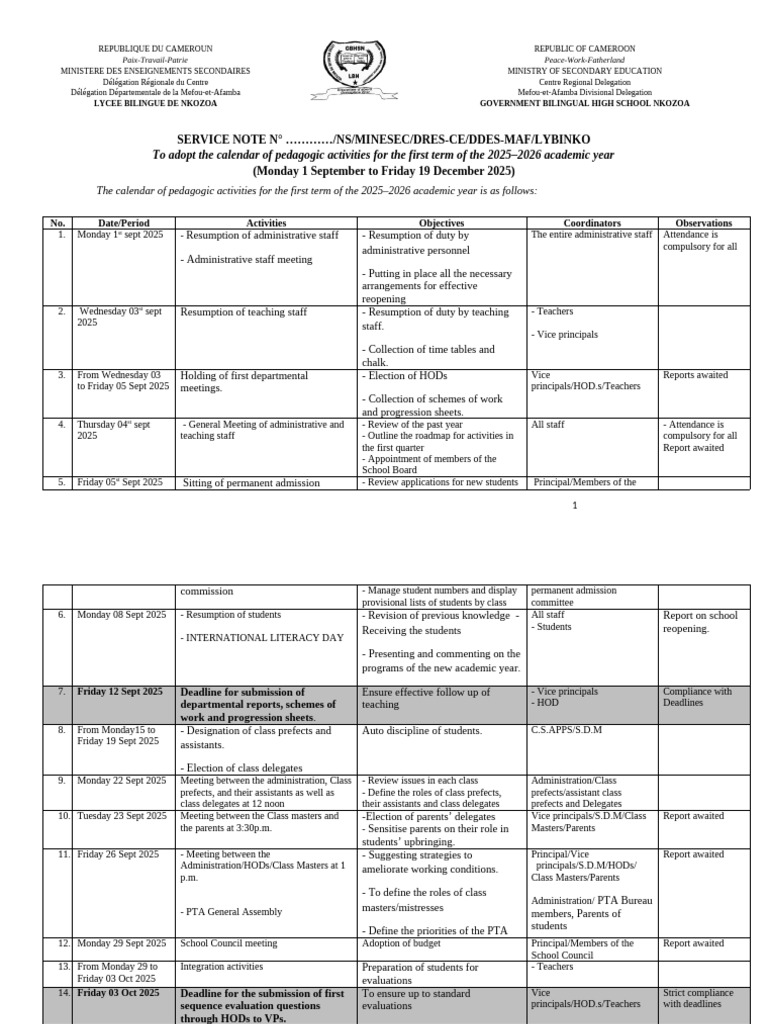 2025-2026 Academic Year Term Calendar | PDF | Teachers | Learning