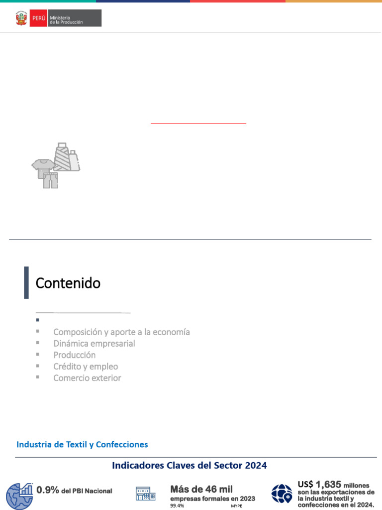Análisis de la Industria Textil 2024 | PDF | Industria textil | Textiles