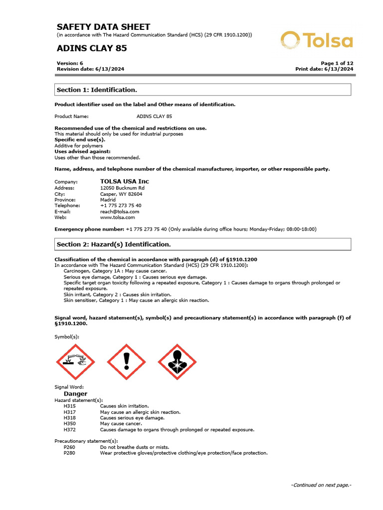 Rubidium-85 Safety Data Sheet | PDF | Occupational Safety And Health ...