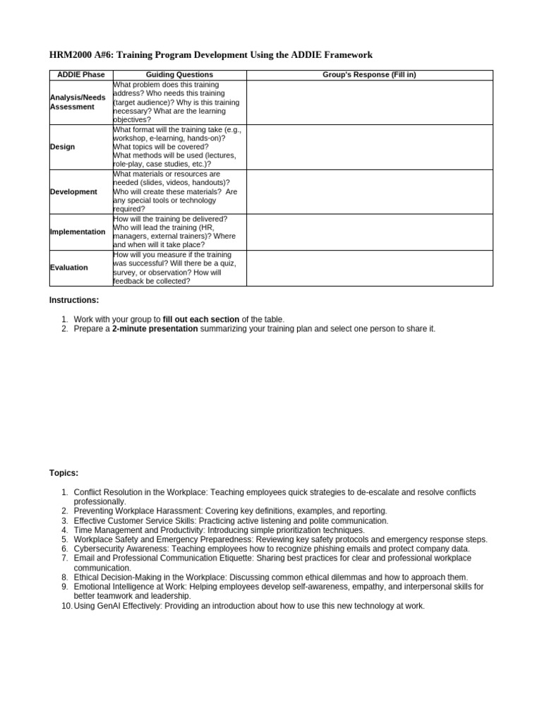 Training Program Development Guide | PDF | Communication | Educational ...