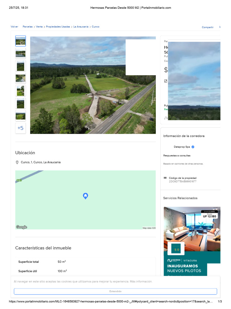 Hermosas Parcelas Desde 5000 M2 | PDF