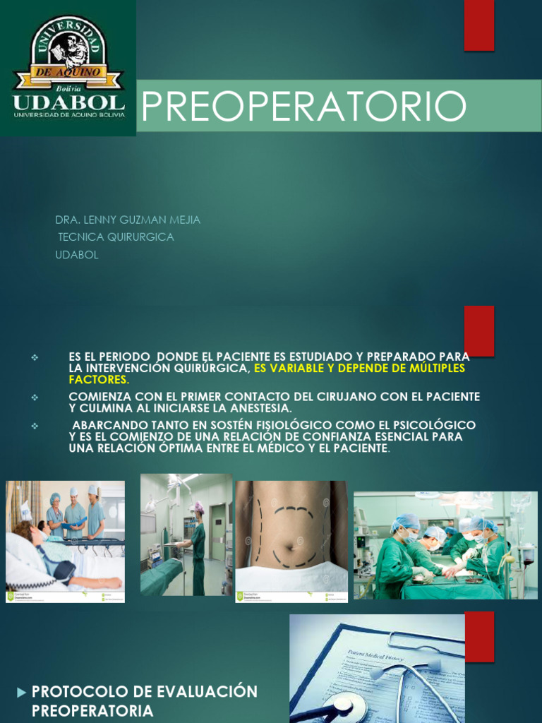 Evaluación y Preparación Preoperatoria | PDF | Anestesia | Medicamentos ...