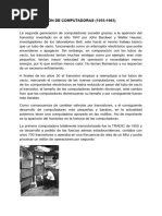 Segunda Generación de Computadoras (1956-1964) | PDF | Almacenamiento ...